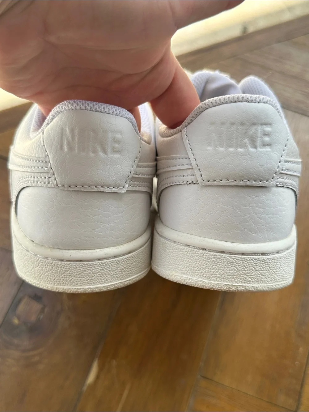 Nike White Low-Top Leather Sneakers